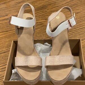 NWT wedge sandals